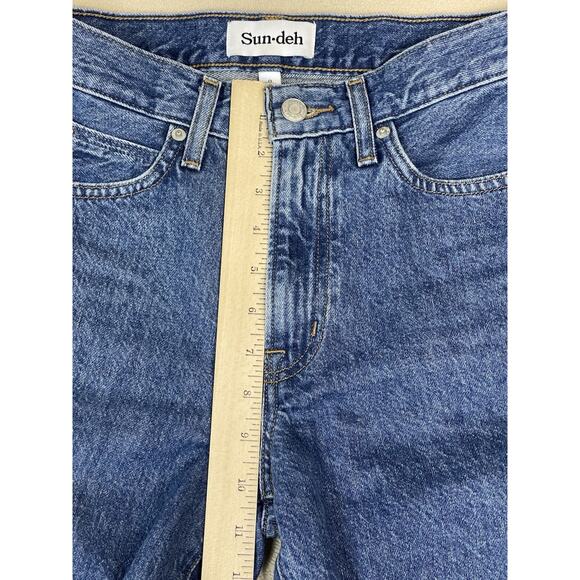 Sun Deh Jeans Womens 0 Blue‎ Wide Leg High Rise Relaxed Fit City 90s Denim - Picture 6 of 13